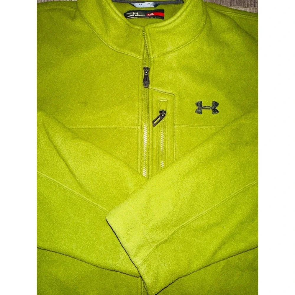 B1 UA Under ARMOUR Mens Zip Up Fleece Jacket‎ Heavy winter Coat Size XXL